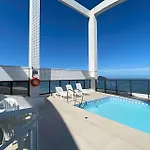 Flat Com Piscina Vista Ao Mar Da Praia De Santos