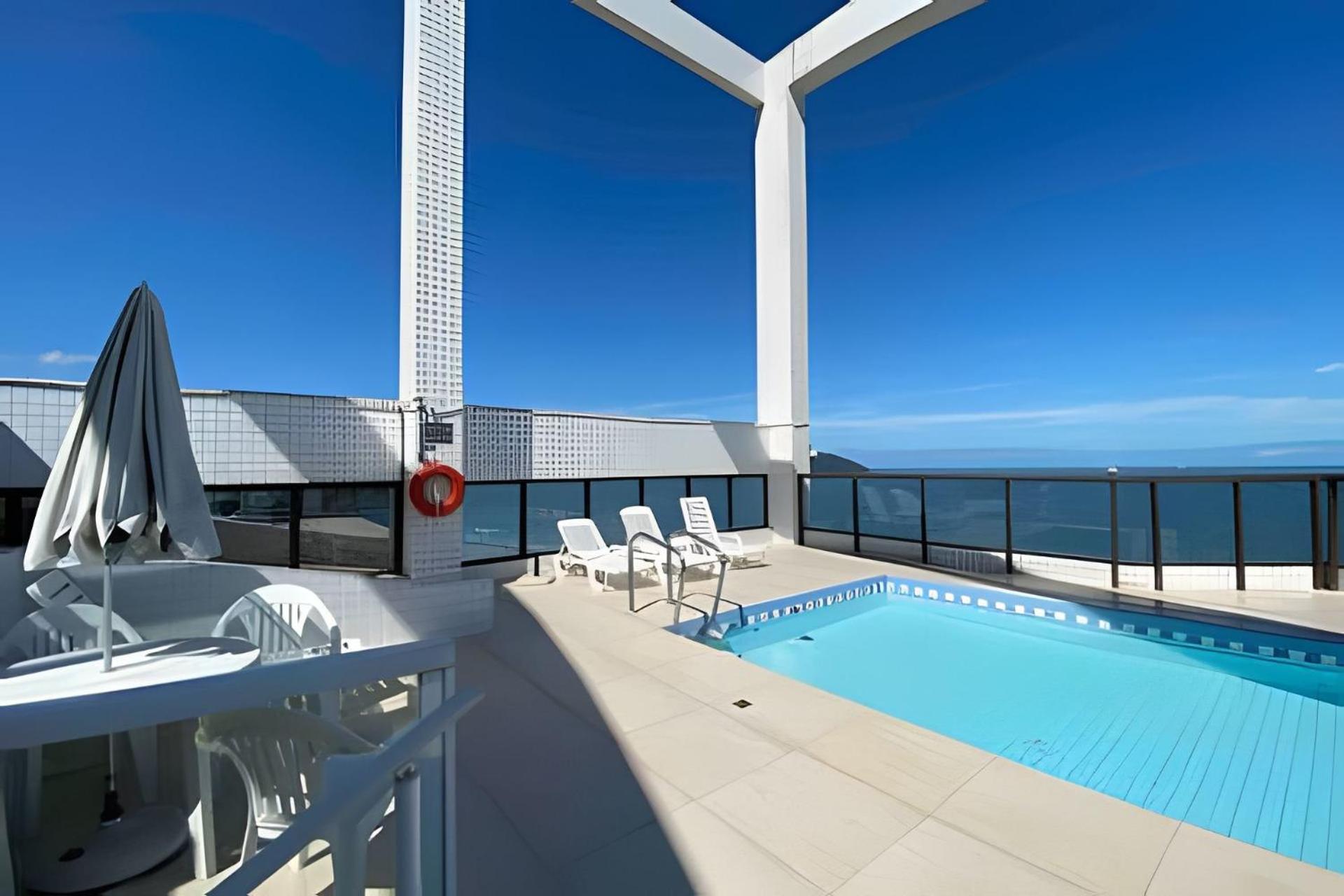 Flat Com Piscina Vista Ao Mar Da De Apartamento Santos (Sao Paulo)