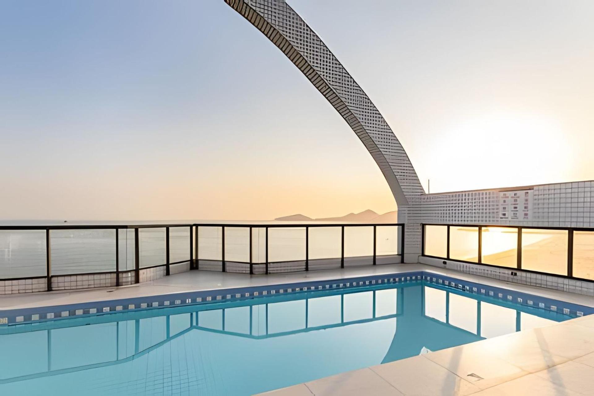 Flat Com Piscina Vista Ao Mar Da De Apartamento Santos (Sao Paulo)