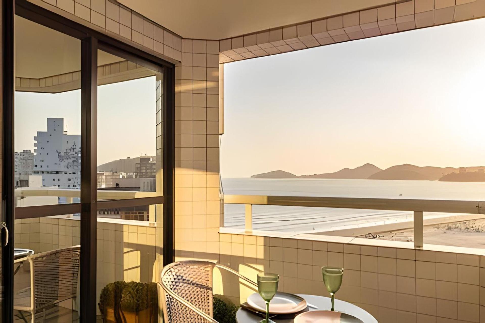 Apartamento Flat Com Piscina Vista Ao Mar Da De Santos (Sao Paulo)